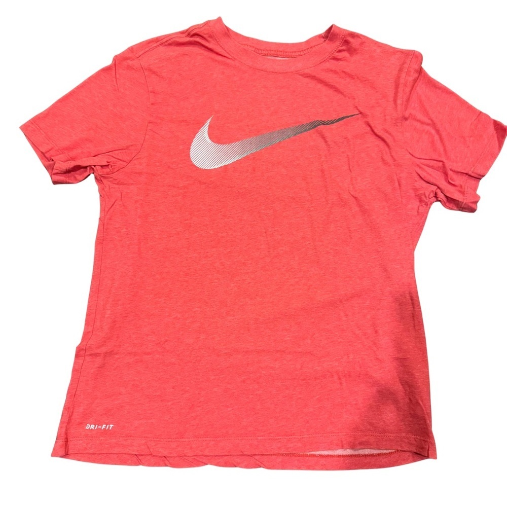 Nike Red Short Sleeve Tee with Silver Swoosh